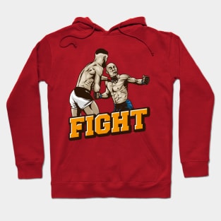 fighter puch each other Hoodie